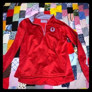 Ohio state half zip